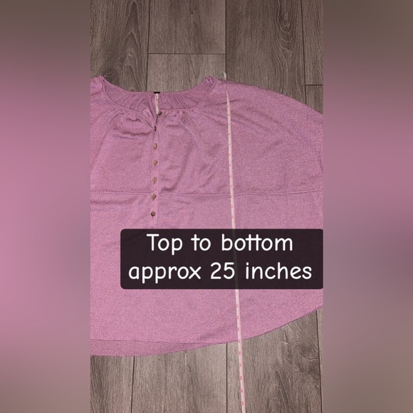 Free People Women’s Size Small Oversize Purple Flowy Blouse Lightweight **Spot - Picture 6 of 7